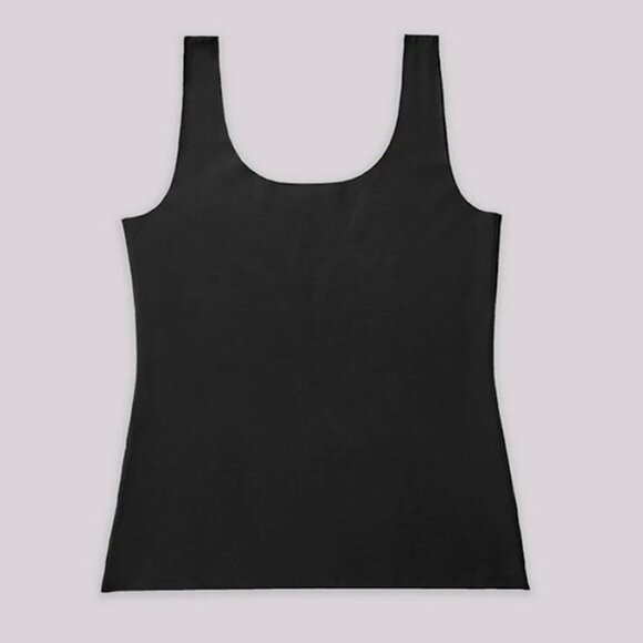 NWT Organic Basic’s Black Women's Invisible Tank Top Size Medium - Picture 3 of 13